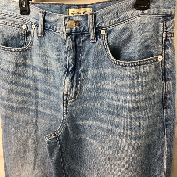 Madewell The Slouchy Boyjean Sz 28 High Rise Light Wash 100% Cotton Contemporary - Picture 7 of 7